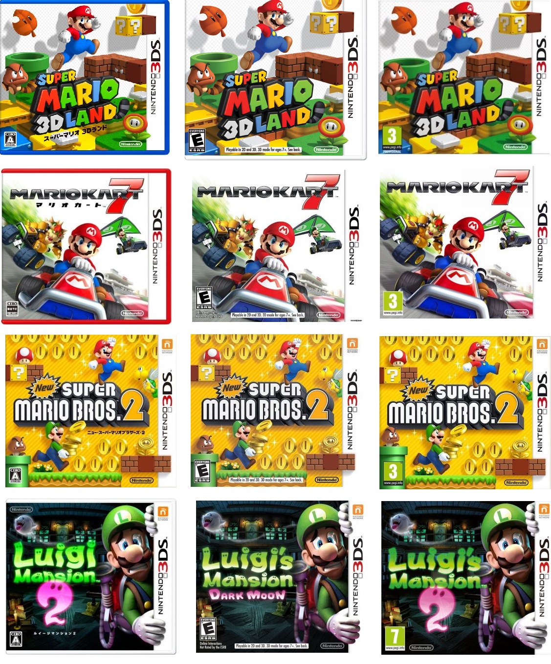 all mario games 3ds