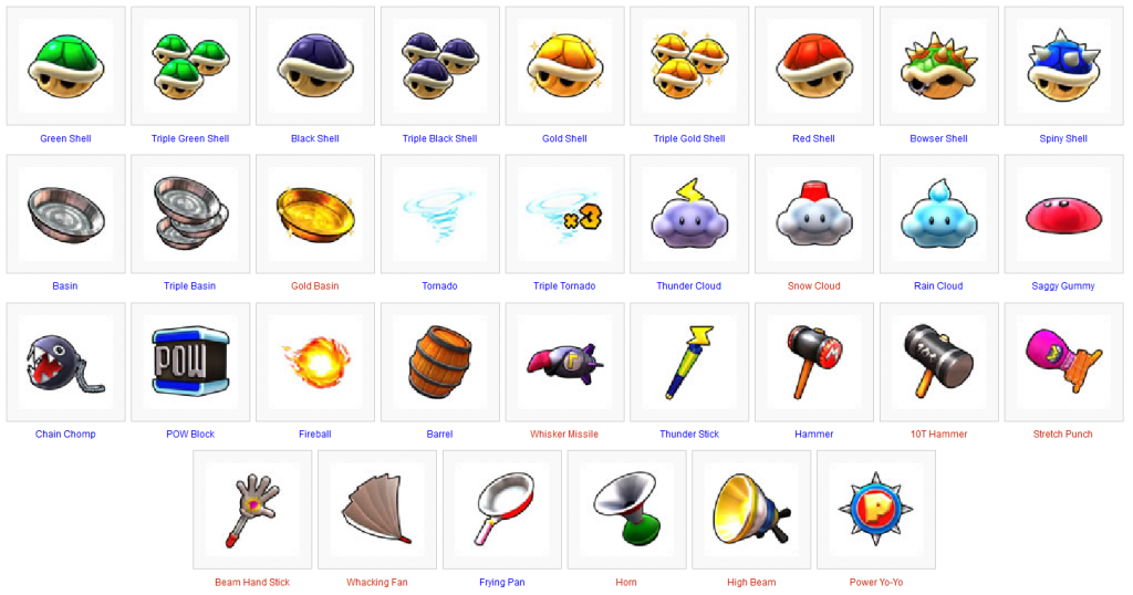 Mario Kart Item Ideas