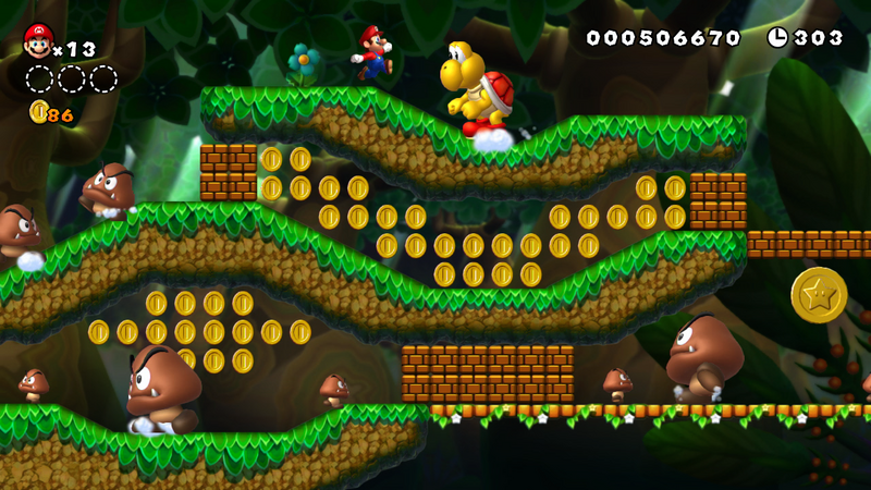 New Super Mario Bros slopes