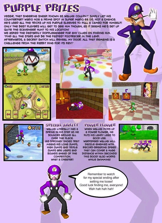 super mario 64 3ds waluigi