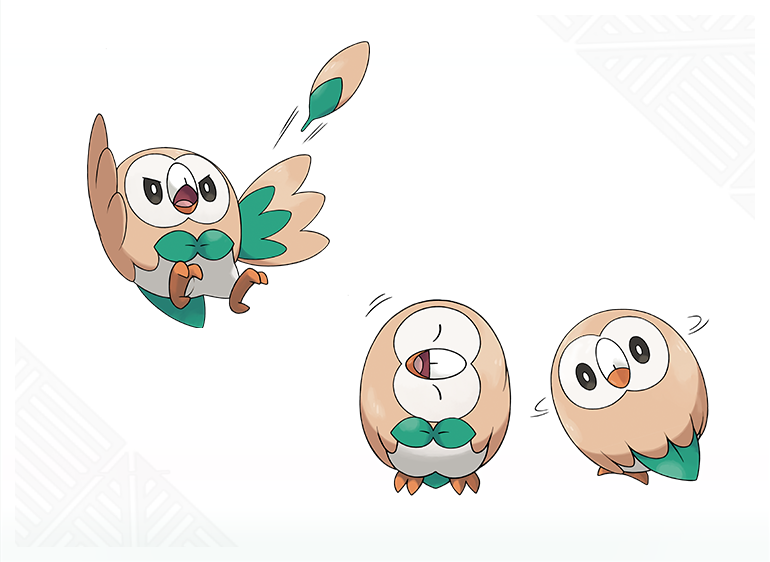 Rowlet Animations