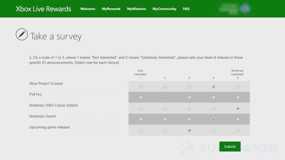 Microsoft Survey