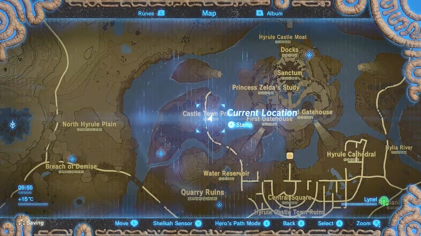 Tingle's Shirt Map Location