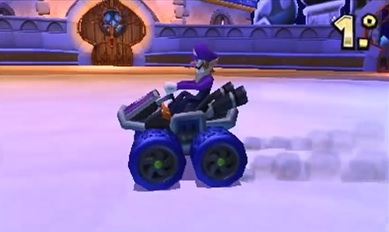 Waluigi Mario Kart 7 Mod