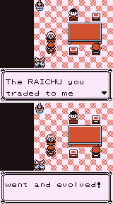 Raichu went and evolved