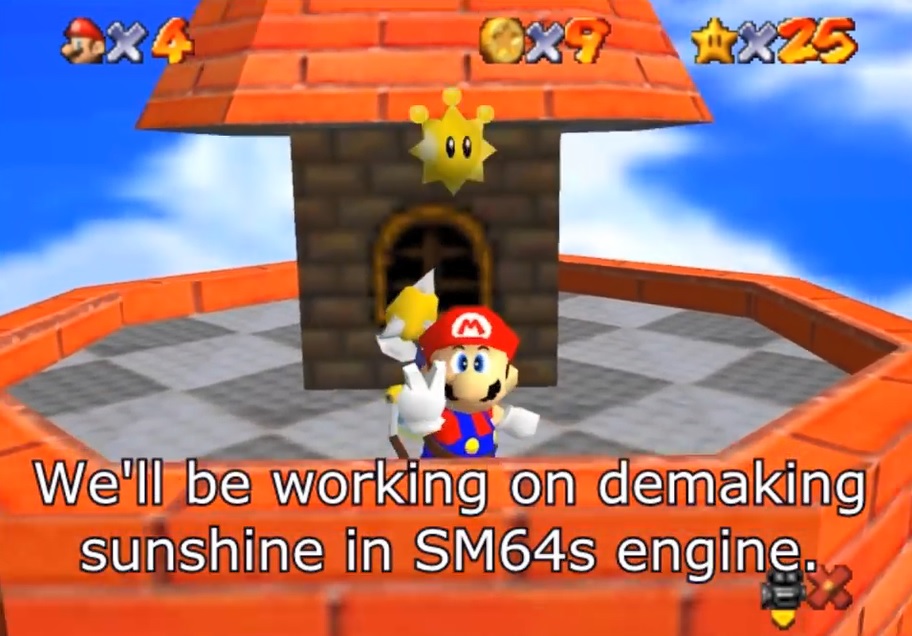 mario 64 sunshine