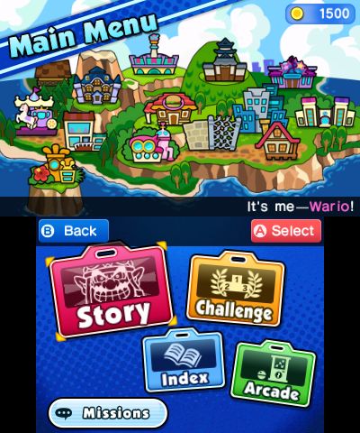 WarioWare Menu