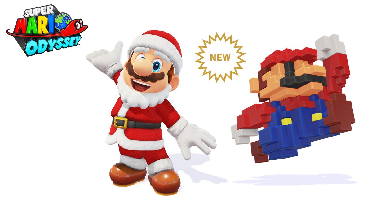Mario Odyssey Santa Outfit