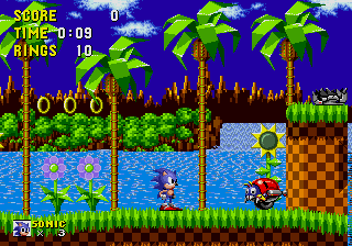 Sonic The Hedgehog on Mega Drive