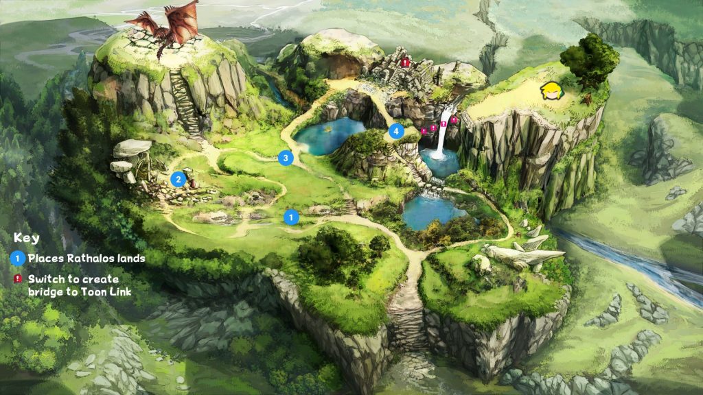A map of Forest Hill in Super Smash Bros Ultimate