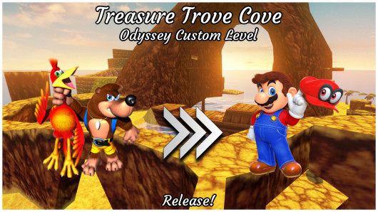 Mario Odyssey Treasure Trove Cove Custom Level