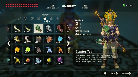 legend of zelda breath of the wild can you get max hearts and stamina