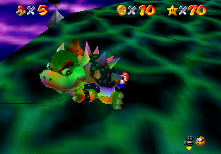 Mario Throwing Bowser