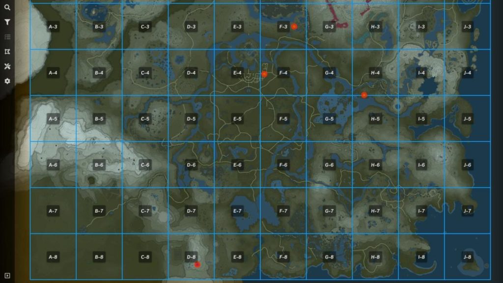 Breath of the Wild Area Map