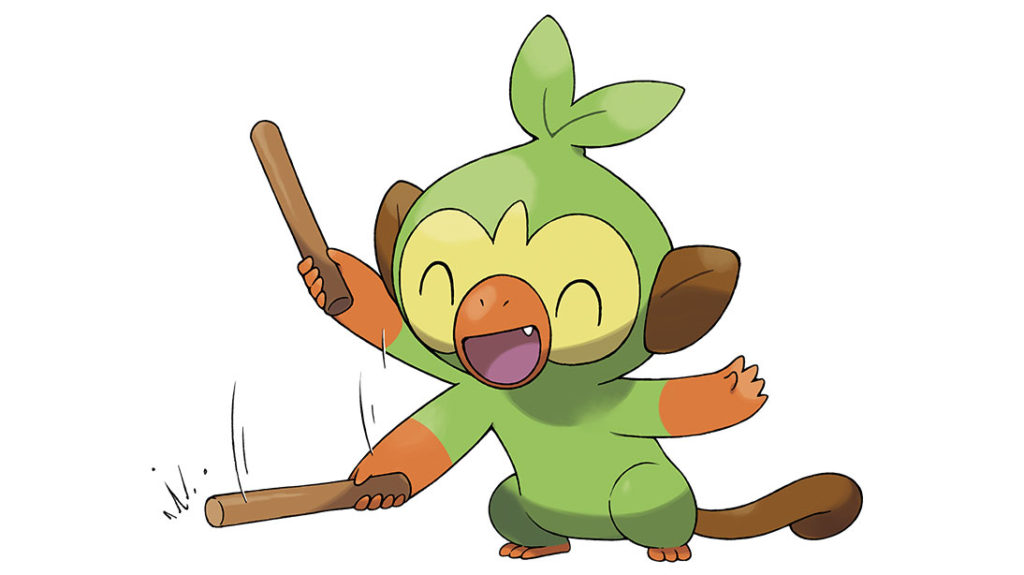 Grookey with stick