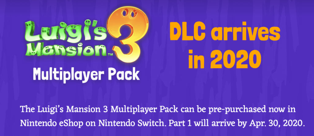 Luigi's Mansion 3 Multiplayer Pack DLC