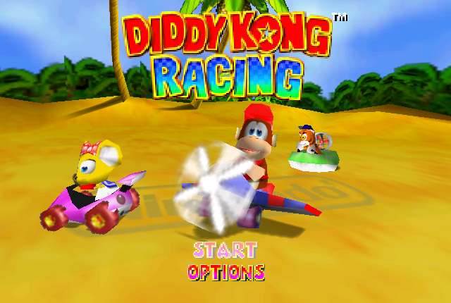 Diddy Kong Racing start screen