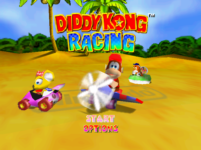 Diddy Kong Racing start screen