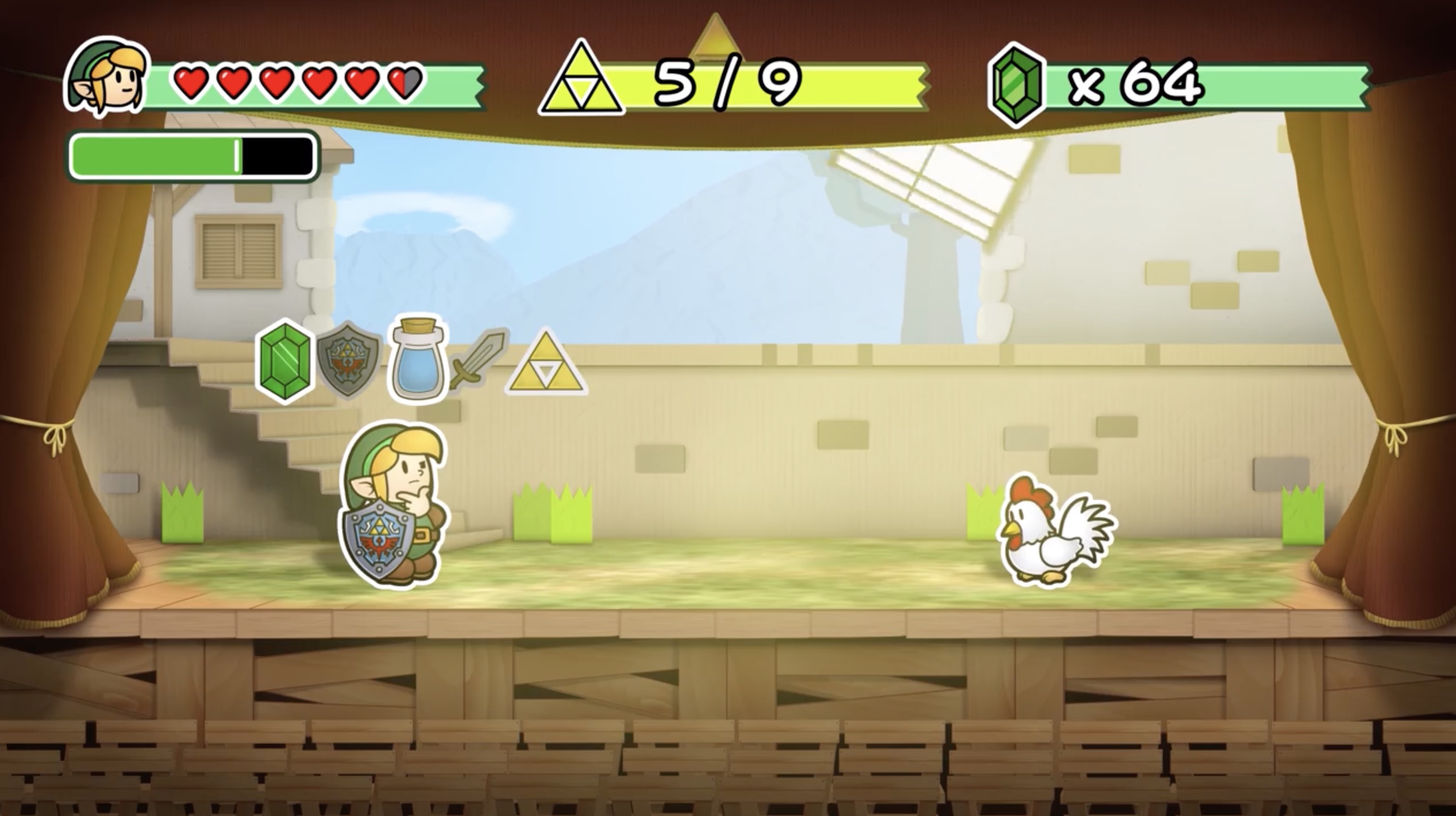 Paper Zelda Scene