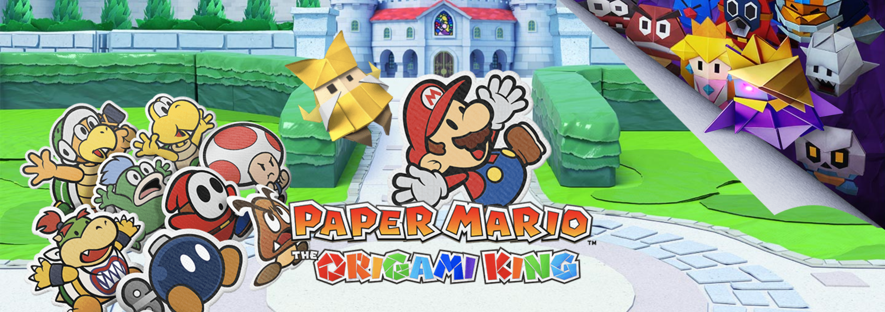 Paper Mario Origami King Banner