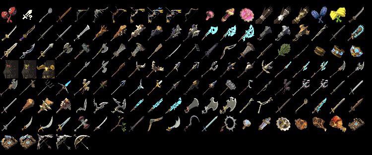 All Weapon Icons