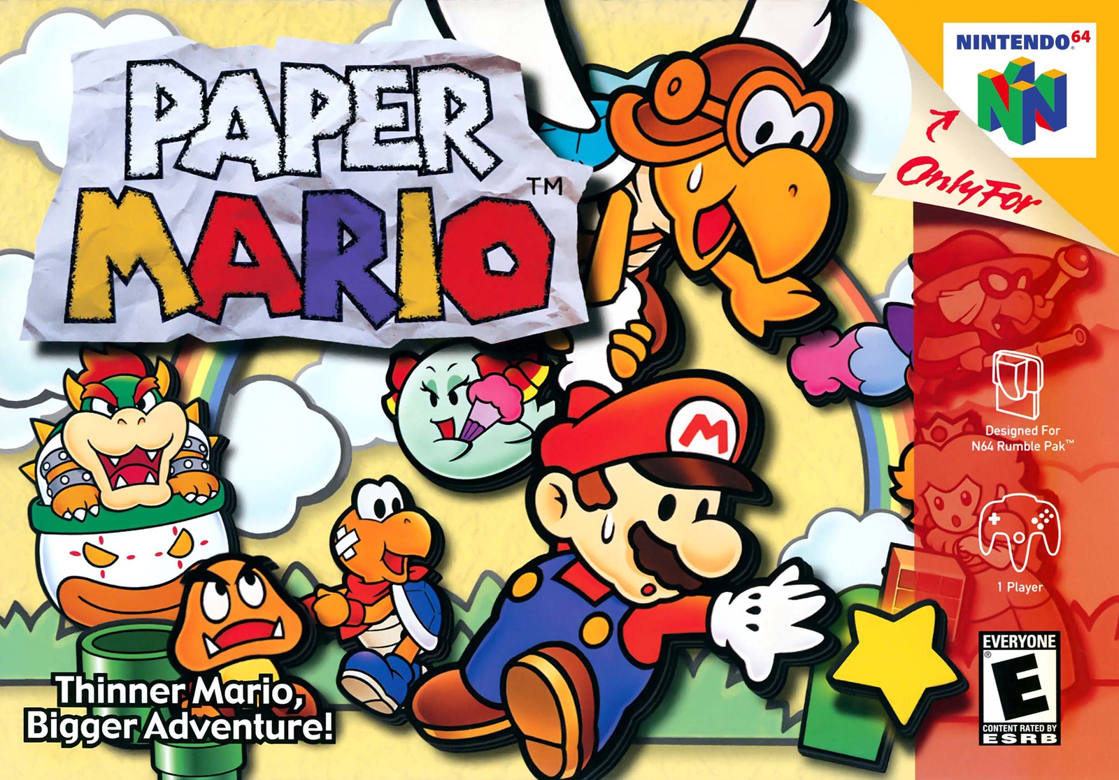 Paper Mario 64 box art