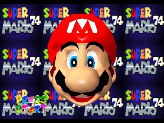 Super Mario 74 Title Screen