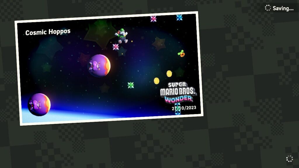 Cosmic Hoppos level in Mario Wonder