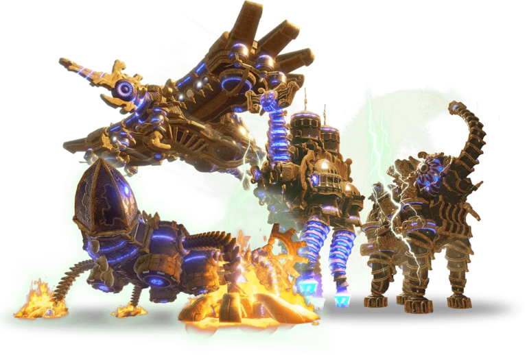 HWAoC Divine Beasts Artwork