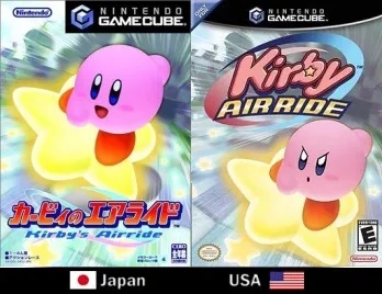 Kirby Air Ride Box Art Comparison