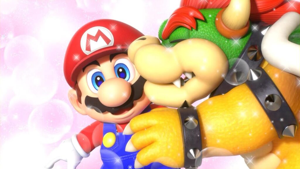 Bowser Kisses Mario