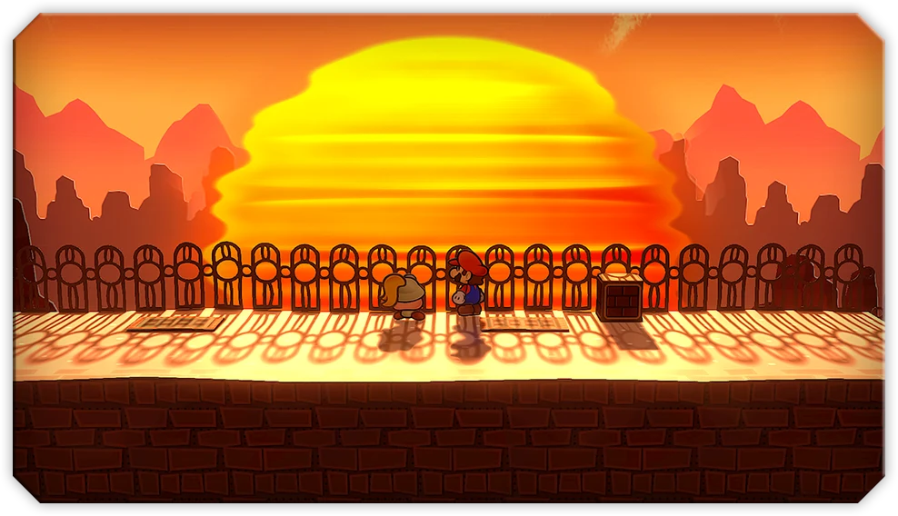 Riverside Station in the Paper Mario 2 Remake