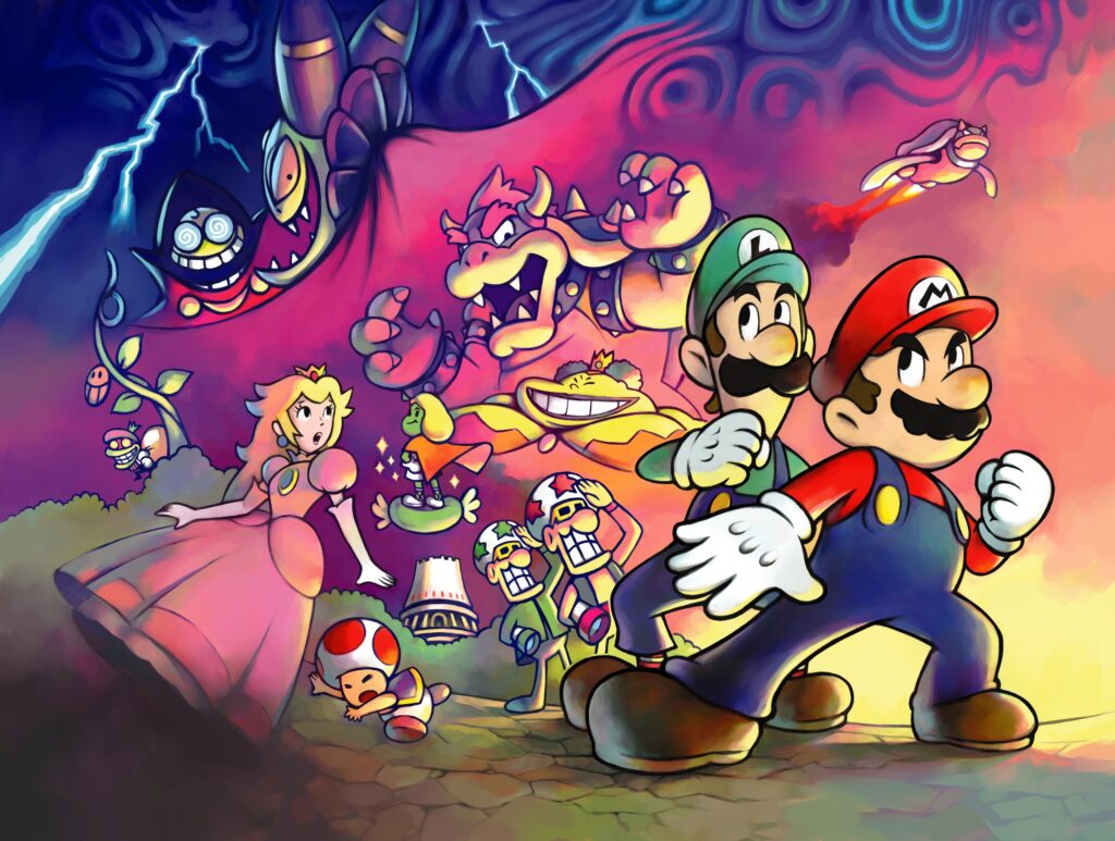 Mario & Luigi: Superstar Saga Artwork