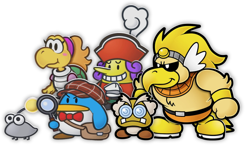 Various characters in PM TTYD