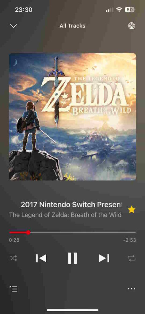 Switch Presentation Music in Nintendo Music App