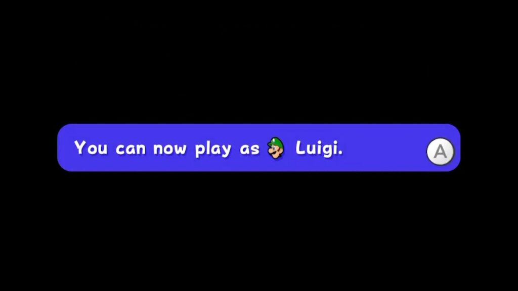 You can now play as Luigi