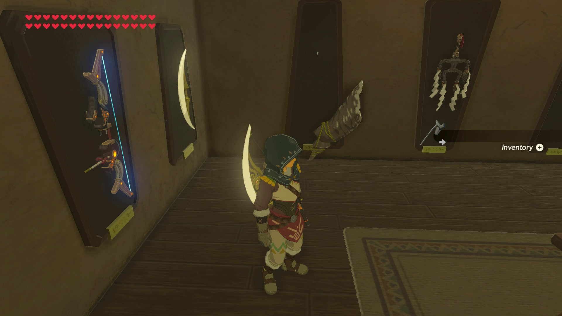 Horn Hangs Off Weapon Stand