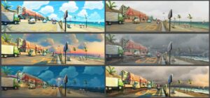 Mario Kart World Time & Weather Concepts