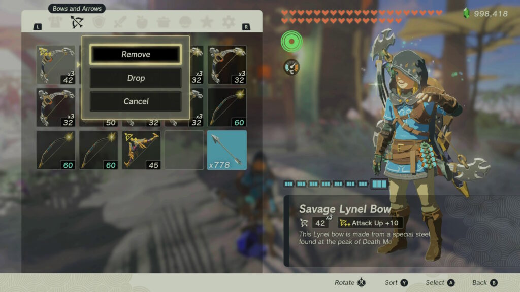 Unequip Bow