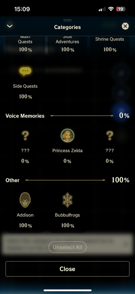 Zelda Notes Navigation Feature