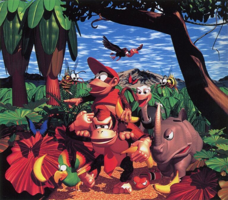 DKC JP Title Screen Art