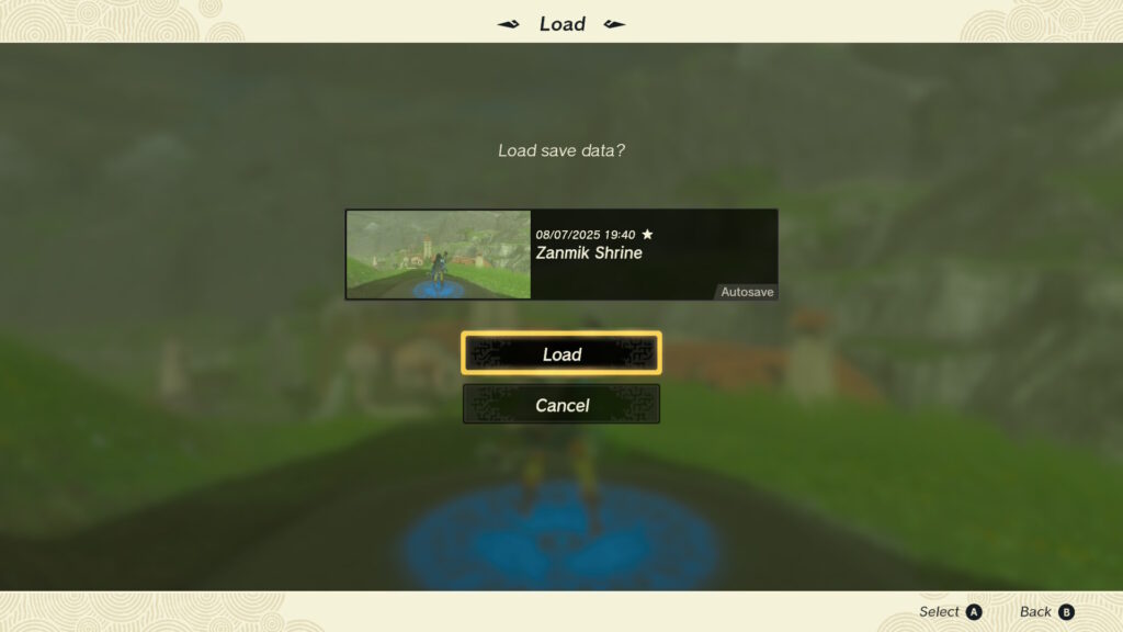 Load Autosave