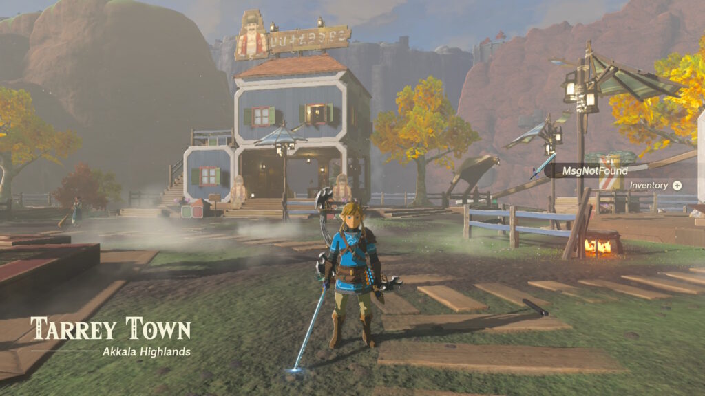 Link with MsgNotFound