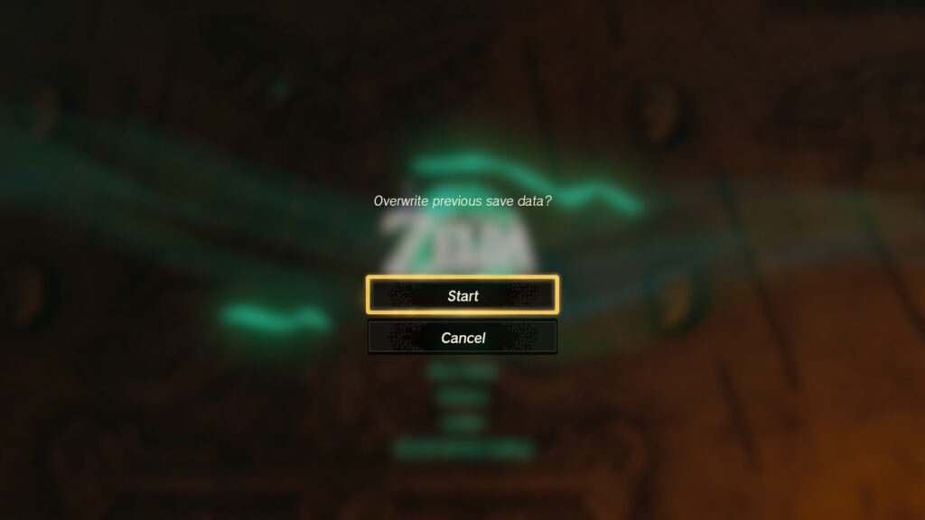 Overwrite Save Data