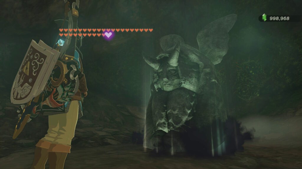 Link trades in all his heart containers
