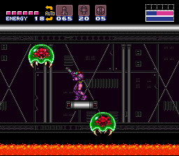 Metroids in Super Metroid