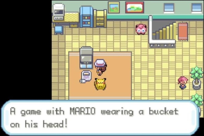 Mario & Wario Reference in Pokemon FireRed/LeafGreen