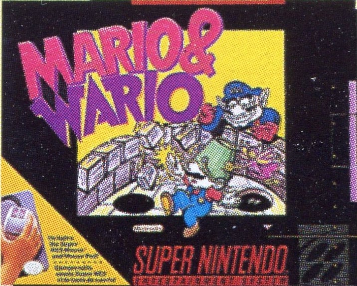 Western Box Art design for Mario & Wario
