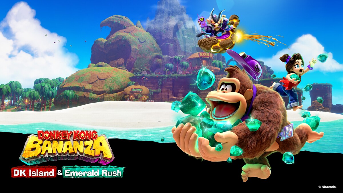 Donkey Kong Bananza Emerald Rush Artwork