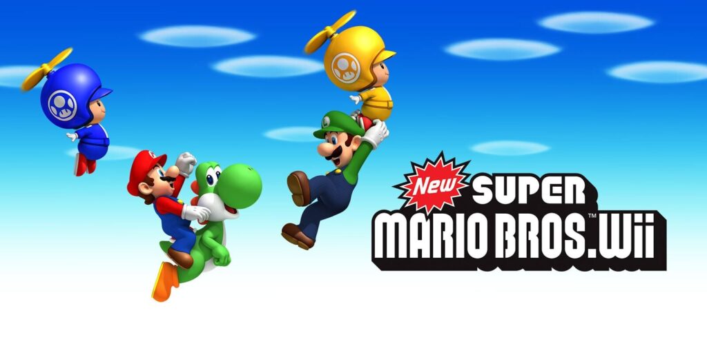 New Super Mario Bros Wii Group Artwork